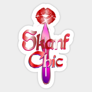 Skanf Chic - No Spin Throwing Knife Kiss Sticker